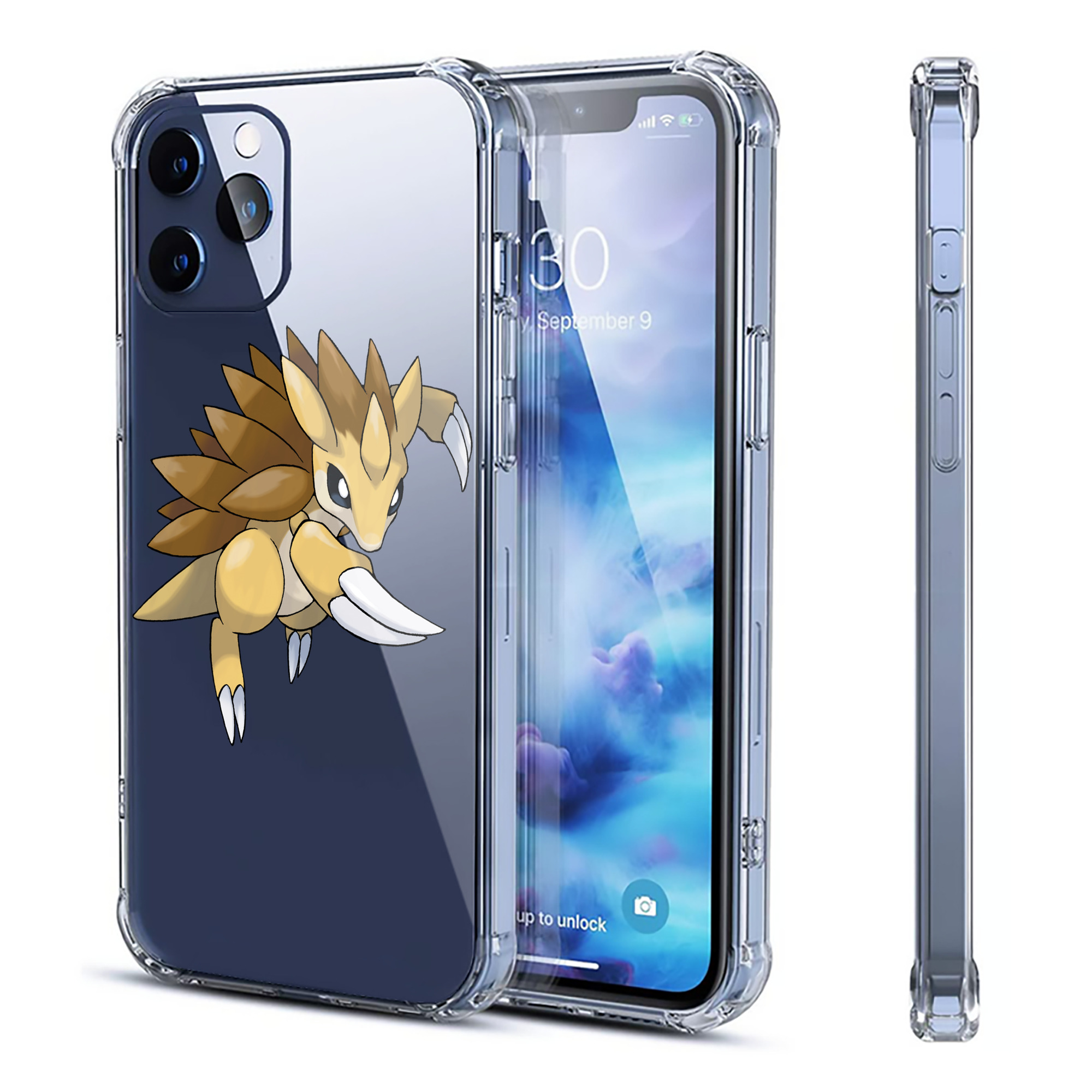 （画像用） ポケットモンスター Pokémon 【iPhone 12シリーズ対応】透明スマホケース（クリアソフトケース）